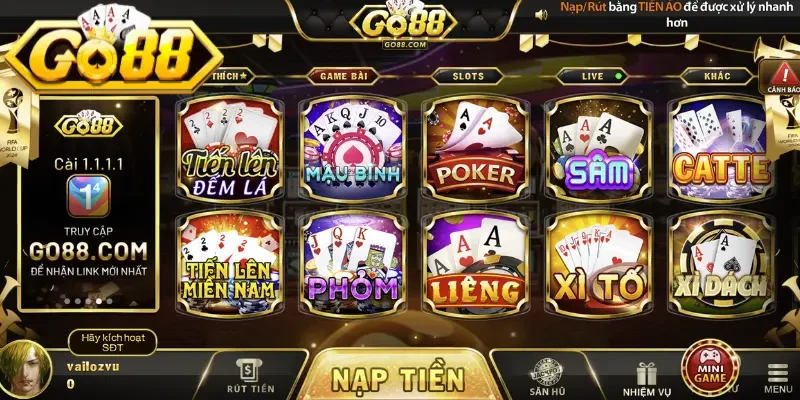 Danh mục sản phẩm theo giới thiệu Go88