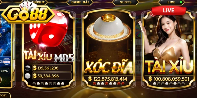 So sánh Tài xỉu Go88 và tài xỉu livestream